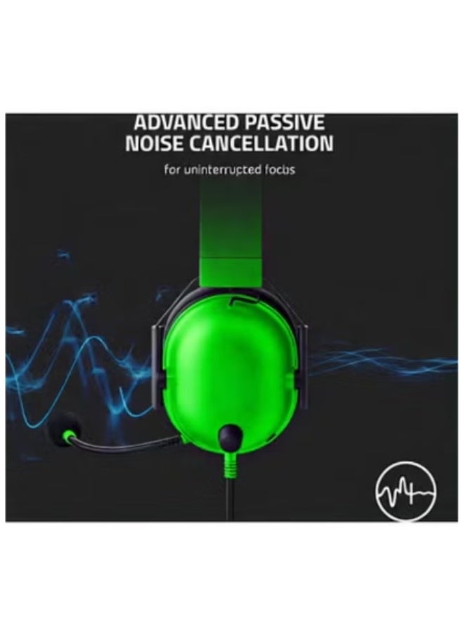 Razer BlackShark V2 X Wired Esports Gaming Headset, 7.1 Surround Sound, 50mm Drivers, 240g Lightweight Build, Noise Cancelling Mic, Hybrid Memory Foam Cushions Comfort, Green | RZ04-03240600-R3M1 - Image 4